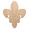Fleur De Lis French Mardi Gras Elegant Unfinished Craft Wood Holiday Christmas Tree DIY Pre-Drilled Ornament